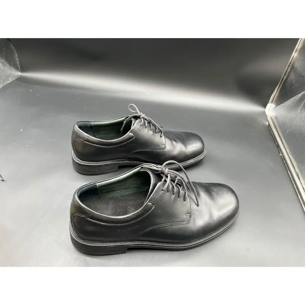 Rockport Margin Oxfords Mens Black Leather Lace Up Dress Shoes Size 9.5W #114